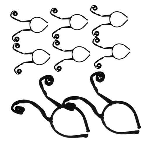 Gogogmee 8 Stück Teiliges Halloween Haarband mit Schwarzem Schmetterlings Design Kreative Antennen Haarreife für Halloween Kostüm und Cosplay Partys für Erwachsene von Gogogmee
