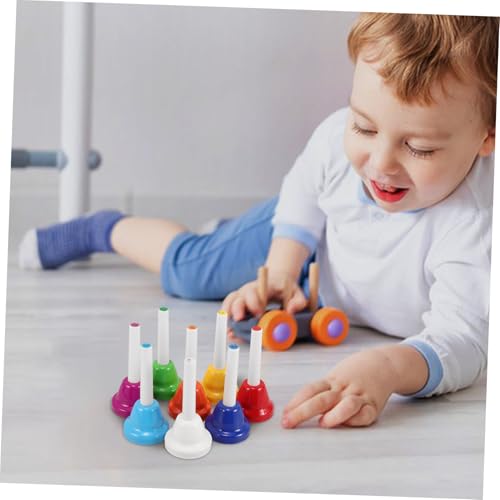 Gogogmee 8 Stück Teiliges Handglocken Set Noten Bunte Percussion Instrumente für Junge Mädchen Pädagogisch Spielerisch Rhythmuskoordination Musiklernen Kindergarten Gogogmee 8 Stück Teiliges Handglocken Set Noten Bunte Percussion Instrumente für Junge Mädchen Pädagogisch Spielerisch Rhythmuskoordination Musiklernen Kindergarten von Gogogmee