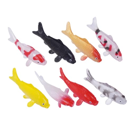 Gogogmee 8 Stück Teiliges Miniatur Koi Fisch aus PVC Realistische Aquarium Figuren für Fischbecken Dekoration Vielseitige Miniatur Karpfen für Aquarium Bonsai Puppenhaus Gartenlandschaft Gogogmee 8 Stück Teiliges Miniatur Koi Fisch aus PVC Realistische Aquarium Figuren für Fischbecken Dekoration Vielseitige Miniatur Karpfen für Aquarium Bonsai Puppenhaus Gartenlandschaft von Gogogmee