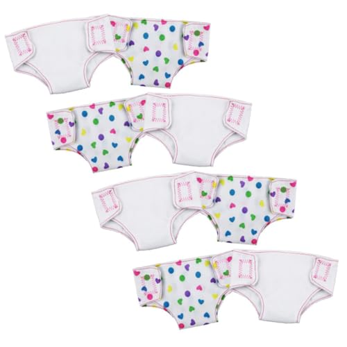 Gogogmee 8 Stück Teiliges Miniatur Weiße Unterhosen Elastisch Verstellbar für Kleine Puppen Puppenkleidung Babypuppen Zubehör zum Anziehen von Gogogmee