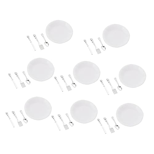 Gogogmee 8Sätze Miniatur Geschirrset für Puppenhäuser Teiliges Set mit Löffel und Tellern für Mini Szenen und Hausdekoration Hochwertiges Puppenhaus Zubehör Gogogmee 8Sätze Miniatur Geschirrset für Puppenhäuser Teiliges Set mit Löffel und Tellern für Mini Szenen und Hausdekoration Hochwertiges Puppenhaus Zubehör von Gogogmee