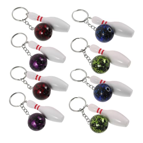Gogogmee 8Stücke Bowling Schlüsselanhänger Bowlingkugeln als Schlüsselanhänger für Partys und Sportliebhaber Langlebig und für Taschen Gogogmee 8Stücke Bowling Schlüsselanhänger Bowlingkugeln als Schlüsselanhänger für Partys und Sportliebhaber Langlebig und für Taschen von Gogogmee