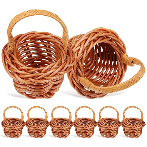Gogogmee 8Stücke Miniatur Körbe Geflochtene Weidenkörbe mit Griff Dekorative Miniaturspielzeuge für DIY Puppenhaus und Zimmerdekoration Hochwertige Mini Dekorationen für Kreative Gogogmee 8Stücke Miniatur Körbe Geflochtene Weidenkörbe mit Griff Dekorative Miniaturspielzeuge für DIY Puppenhaus und Zimmerdekoration Hochwertige Mini Dekorationen für Kreative von Gogogmee