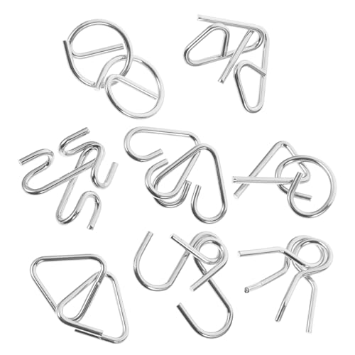 Gogogmee 8Stücke Teiliges Brain Teaser Puzzle Antikes Chinesisches Metallspielzeug für Erwachsene Fördert Kreativität und Problemlösungsfähigkeiten Gogogmee 8Stücke Teiliges Brain Teaser Puzzle Antikes Chinesisches Metallspielzeug für Erwachsene Fördert Kreativität und Problemlösungsfähigkeiten von Gogogmee