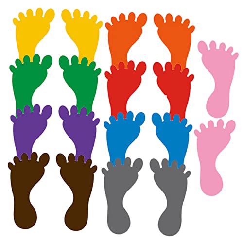 Gogogmee 9 Paare Bunte Fußabdruck Aufkleber für Fußabdruck Sticker rutschfeste Bodenmarkierungen und Abriebfest für Kindergarten und Spielzimmer Zufällige Farbe Gogogmee 9 Paare Bunte Fußabdruck Aufkleber für Fußabdruck Sticker rutschfeste Bodenmarkierungen und Abriebfest für Kindergarten und Spielzimmer Zufällige Farbe von Gogogmee