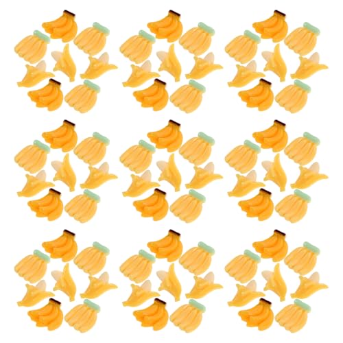 Gogogmee 90 Stück Mini Banane Deko für Puppenhaus Lebensmittel Requisiten Simulierte Frucht Figuren für Feengarten und Kreative Miniatur Dekorationen Gogogmee 90 Stück Mini Banane Deko für Puppenhaus Lebensmittel Requisiten Simulierte Frucht Figuren für Feengarten und Kreative Miniatur Dekorationen von Gogogmee