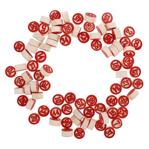 Gogogmee 90 Stück Teiliges Holz Zahlen schachspiel Set Doppelseitig Bedruckte Rote Spielsteine Edukative Gesellschaftsspiele Logisches Denkspiel Zubehör für Familien und Brettspiele Gogogmee 90 Stück Teiliges Holz Zahlen schachspiel Set Doppelseitig Bedruckte Rote Spielsteine Edukative Gesellschaftsspiele Logisches Denkspiel Zubehör für Familien und Brettspiele von Gogogmee