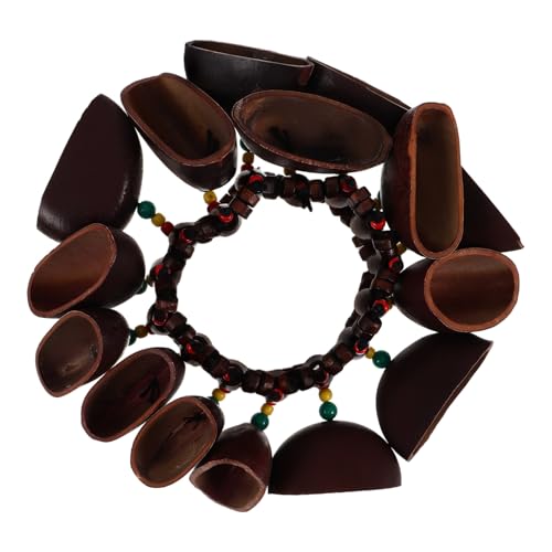 Gogogmee Afrikanisches Nussschalen Armband Handrassel Traditionelles Percussion Instrument mit Klarem Klang für Musikliebhaber Kulturelles Accessoire und Trommelbegleitung Gogogmee Afrikanisches Nussschalen Armband Handrassel Traditionelles Percussion Instrument mit Klarem Klang für Musikliebhaber Kulturelles Accessoire und Trommelbegleitung von Gogogmee
