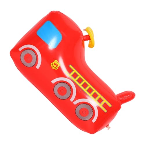 Gogogmee Aufblasbares Feuerwehrwagen für Tragbarer Tumbler für Jahre für Drinnen und Draußen Fördert Koordination und Reaktion von Gogogmee