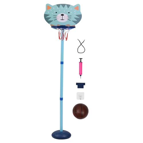 Gogogmee Basketballkorb Set Verstellbar Indoor Basketballspielzeug mit Ball und Stabilem Stand für Jungen und Mädchen Spielerisches Training Drinnen von Gogogmee