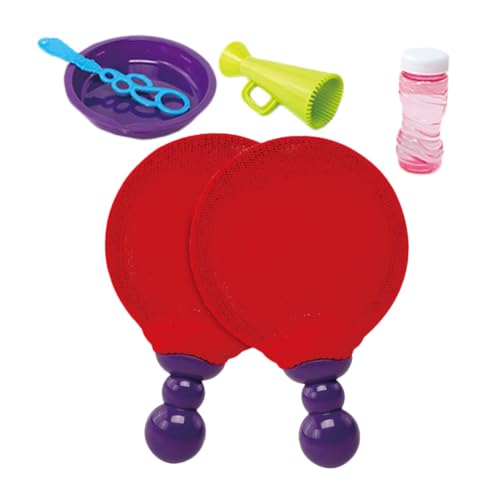 Gogogmee Bubble Racket Set für Draußen Leichtes Sicheres mit Langlebigem Material Erzeugt Viele Bunte Seifenblasen für Garten Geburtstag Party und Interaktives Spiel von Gogogmee