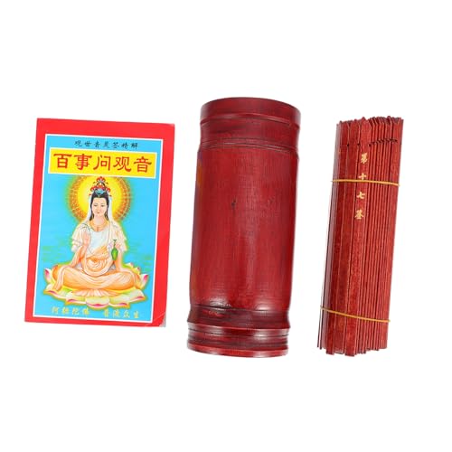 Gogogmee Buddhistische Divinationsstäbchen Chinesischen Stäbchen und Anleitung Einzigartiges Wahrsagespiel für Zuhause Büro Tempel und Freunde Tragbar und Praktisch Gogogmee Buddhistische Divinationsstäbchen Chinesischen Stäbchen und Anleitung Einzigartiges Wahrsagespiel für Zuhause Büro Tempel und Freunde Tragbar und Praktisch von Gogogmee