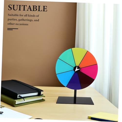 Gogogmee Buntes Drehbares Tischspiel mit Abwischbaren Preisfeldern Tragbar für Schul Gartenpartys Interaktives für Kindergeburtstage und Karnevalsveranstaltungen von Gogogmee