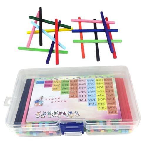 Gogogmee Buntes Rechenstäbchen Farben Mathe Lehrmittel für Frühe Bildung Lernen Addition Subtraktion Zählen Konzentration und Logik von Gogogmee