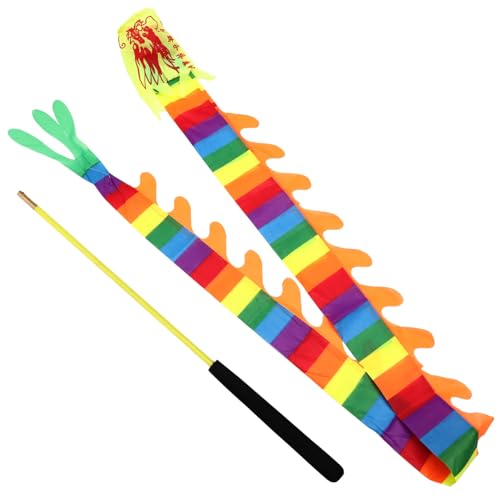 Gogogmee Chinese Ribbon Fitness Gymnastics Prop Leicht Farbig Verschleißfest Für Traditionelles Tanz Jonglier Training Zufällige Farbe von Gogogmee