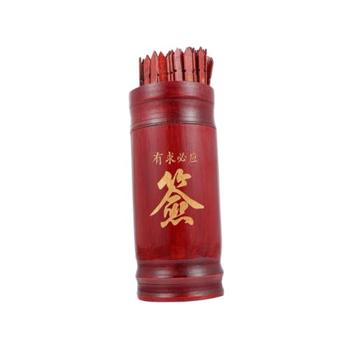 Gogogmee Chinesischer Buddhistischer Divinations Stick Einzigartiger Divinations Spielbehälter Traditionelles Feng Shui Zubehör für Tempel Zuhause Büro und Freizeitspaß von Gogogmee