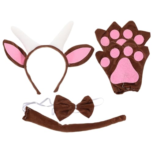 Gogogmee Cosplay Ziegenohren Haarreif mit Fliege und Niedliches Tier Kostüm Zubehör für Halloween Karneval Bühnenauftritte und Party Bequemes Tragen Modisch und Auffällig Gogogmee Cosplay Ziegenohren Haarreif mit Fliege und Niedliches Tier Kostüm Zubehör für Halloween Karneval Bühnenauftritte und Party Bequemes Tragen Modisch und Auffällig von Gogogmee