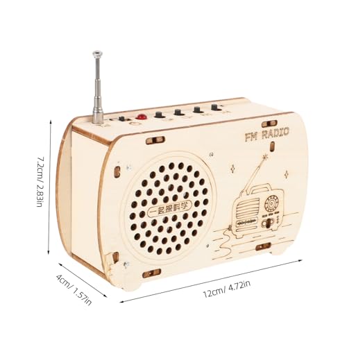 Gogogmee DIY Holzradio Bausatz Wissenschaftliches Experimentierset Stem Lernspielzeug für Jungen und Mädchen Elektronik Baukasten zum Selberbauen Fördert Kognitive Entwicklung und von Gogogmee