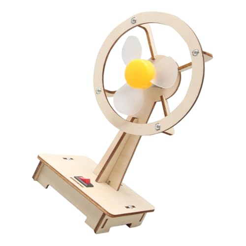 Gogogmee DIY Holzventilator Bausatz für Teiliges Montagespielzeug Elektrischer Stem Wissenschaftsspielzeug Beobachtung und Technikverständnis von Gogogmee