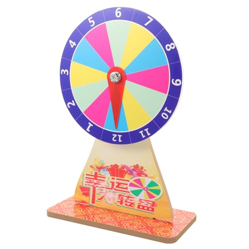 Gogogmee DIY für Partys Drehbares Spielrad für Gewinnspiele Tischspielzeug für Kinderfeiern Kompakt und Tragbar mit Stabilem Standfuß Höhe von Gogogmee