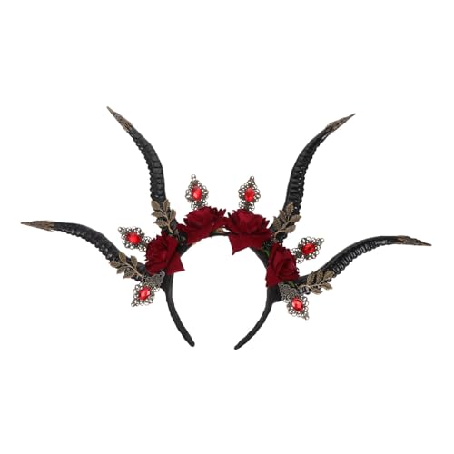 Gogogmee Deko Stirnband Teufelshörner Kostüm Haarreif Halloween Kopfschmuck für Karneval Party Erwachsene Langlebiges Kunststoff Zubehör Gogogmee Deko Stirnband Teufelshörner Kostüm Haarreif Halloween Kopfschmuck für Karneval Party Erwachsene Langlebiges Kunststoff Zubehör von Gogogmee