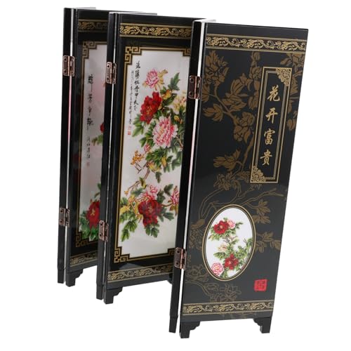 Gogogmee Desktop Klappschildschirm Mini Mini Zimmerteiler Traditioneller Chinesischer Kunstdekor Miniatur -holzschirm Einzigartiger Couchtisch Skulptur Feng Shui Ornamente Gogogmee Desktop Klappschildschirm Mini Mini Zimmerteiler Traditioneller Chinesischer Kunstdekor Miniatur -holzschirm Einzigartiger Couchtisch Skulptur Feng Shui Ornamente von Gogogmee
