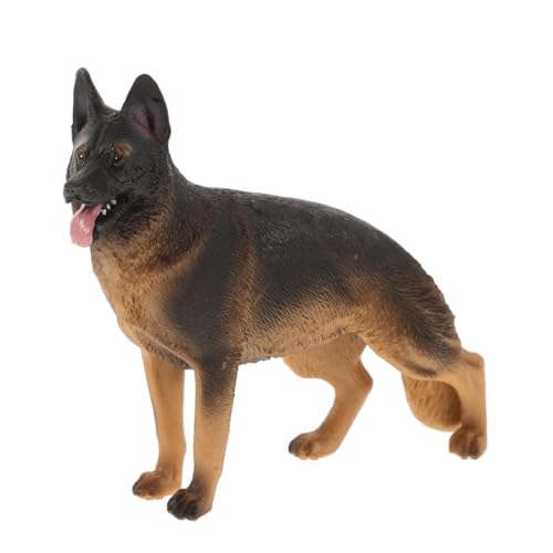 Gogogmee Deutsche Schäferhund Figurine Spielzeug 4,5X3,2 Zoll Realistische Hundefigur für Kinder und Hundeliebhaber Tierfigur für Spiel und Dekoration von Gogogmee