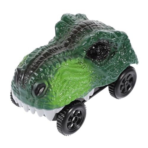 Gogogmee Dinosaurier Auto Elektrisches Gleisspielzeug mit Leuchtenden Effekten Kompatibel mit Flexiblen Rennbahnen für Ab Jahren Sicher und Langlebig aus Material Fördert von Gogogmee