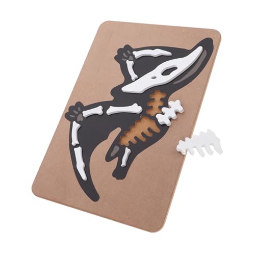 Gogogmee Dinosaurier Fossil Knochen Puzzle Holzspielzeug Montessori Lernspiel für Ab Jahr Interaktives Skelett Puzzle Fördert Kreativität und Kognitive Fähigkeiten von Gogogmee