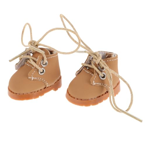 Gogogmee Dolls Shoes mit Verstellbaren Feinen Schnürsenkeln Puppenschuhe für Puppenhaus Dekor und Spielset Zubehör Leichte Braune Miniatur Schuhe für Puppen Display und Fotografie Gogogmee Dolls Shoes mit Verstellbaren Feinen Schnürsenkeln Puppenschuhe für Puppenhaus Dekor und Spielset Zubehör Leichte Braune Miniatur Schuhe für Puppen Display und Fotografie von Gogogmee