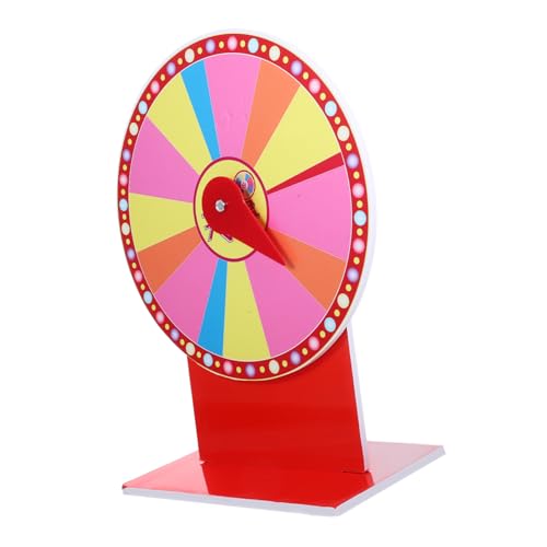 Gogogmee Drehbares DIY Preisrad aus Langlebigem PVC und Metall Trocken Abwischbar Kompakt und Tragbar für Partys Messen und Karneval Leicht zu Gestalten für Gewinnspiele Geeignet von Gogogmee