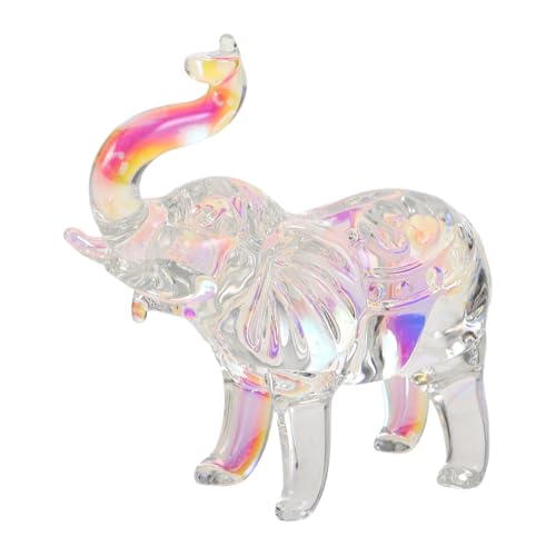 Gogogmee Elefantenfiguren Aus Glas, Durchsichtige Elefantenstatuen, Tierkollektion, Ornament, Briefbeschwerer, Skulptur, Feng Shui, Heim-tischdekoration Gogogmee Elefantenfiguren Aus Glas, Durchsichtige Elefantenstatuen, Tierkollektion, Ornament, Briefbeschwerer, Skulptur, Feng Shui, Heim-tischdekoration von Gogogmee