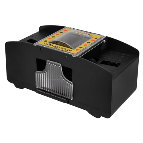Gogogmee Elektronisches Kartenmischgerät für Poker und Bridge Automatischer Mischvorgang für Decks Benutzerfreundlich Zeitsparend Zubehör für Kartenspiele Gogogmee Elektronisches Kartenmischgerät für Poker und Bridge Automatischer Mischvorgang für Decks Benutzerfreundlich Zeitsparend Zubehör für Kartenspiele von Gogogmee