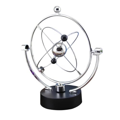Gogogmee Elektronisches Perpetual Motion Modell Automatische Rotation Metall Desktop Dekoration Kinetisches Planetenmodell für Büro Wohnzimmer und Lernspielzeug Batteriefrei von Gogogmee
