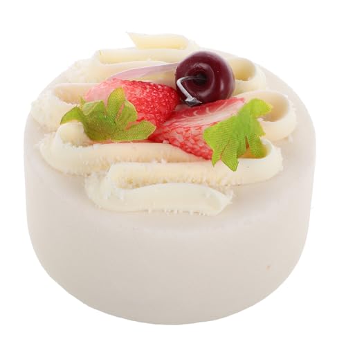 Gogogmee Fake Cake Modell für Geburtstagsfeiern Dekorationsstück für Food Fotografie und Partyzubehör Realistisches Dessert Display für Kinderfeiern von Gogogmee