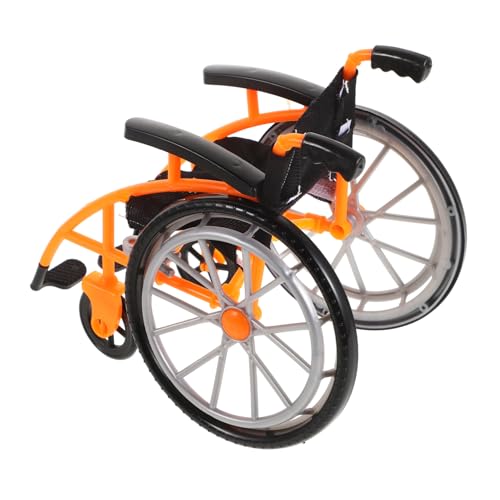 Gogogmee Faltbarer Mini mit Krücken Puppenzubehör Realistische Simulation für Puppenhaus Bjd Figuren Leichtes Tragbares für Rollstuhlfahrer Spielwelten von Gogogmee