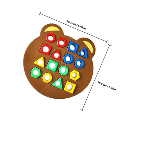 Gogogmee Farb und Form Erkennung Spielset Handliches Lernspielzeug Logischem Denken und Kreativität Leichte Robuste Materialien für Eltern Junge Mädchen Spiele und Frühkindliche Bildung von Gogogmee