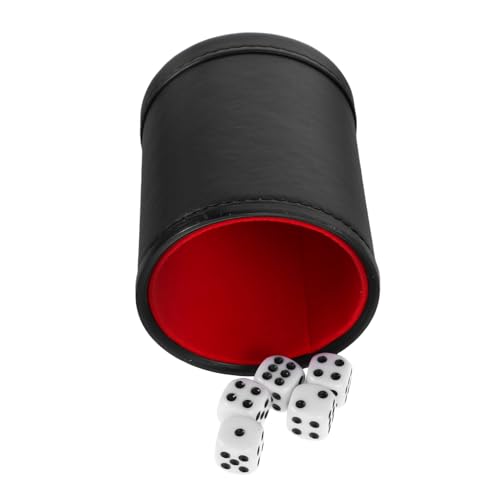 Gogogmee Felt Lined Quiet Dice Cup Eleganter Würfelbehälter für Tischspiele für Familienfeiern und Partys Geräuschloses Design aus Hochwertigem Kunstleder Perfektes Zubehör für Gogogmee Felt Lined Quiet Dice Cup Eleganter Würfelbehälter für Tischspiele für Familienfeiern und Partys Geräuschloses Design aus Hochwertigem Kunstleder Perfektes Zubehör für von Gogogmee