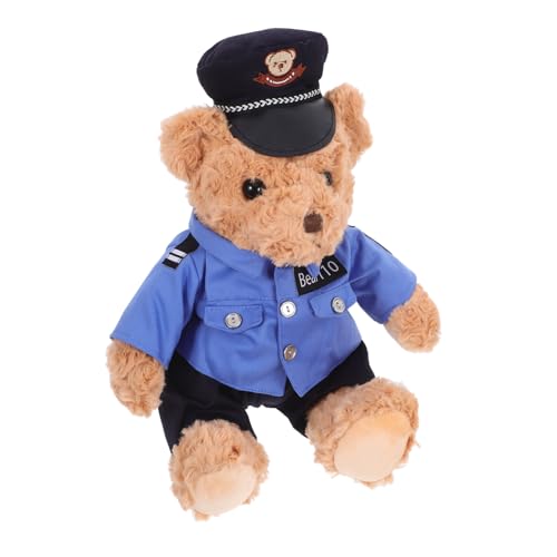 Gogogmee Flauschiger Polizeibär Plüschtier Süßes Stofftier für Vielseitige Dekoration und Kuschelkissen Perfektes für Jungen und Mädchen Gogogmee Flauschiger Polizeibär Plüschtier Süßes Stofftier für Vielseitige Dekoration und Kuschelkissen Perfektes für Jungen und Mädchen von Gogogmee