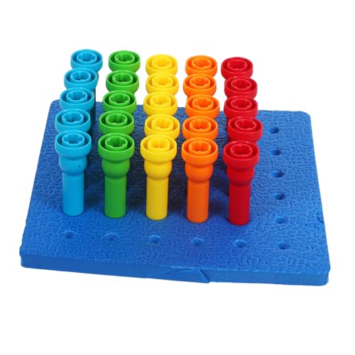 Gogogmee Frühförderung Pegboard mit Bunten Pilz Nägeln Feinmotorik und Zählen Lernen Interaktives Montessori Spiel für Kleinkinder Fördert Familienzusammenhalt und Kognitive Entwicklung Gogogmee Frühförderung Pegboard mit Bunten Pilz Nägeln Feinmotorik und Zählen Lernen Interaktives Montessori Spiel für Kleinkinder Fördert Familienzusammenhalt und Kognitive Entwicklung von Gogogmee