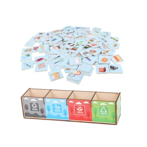 Gogogmee Frühkindliches Lernspiel Müllsortierkarten Pädagogisches für Fördert Umweltbewusstsein Spielerisches Merken Interaktives Eltern Junge Mädchen Spiel für Geburtstag und Weihnachten von Gogogmee