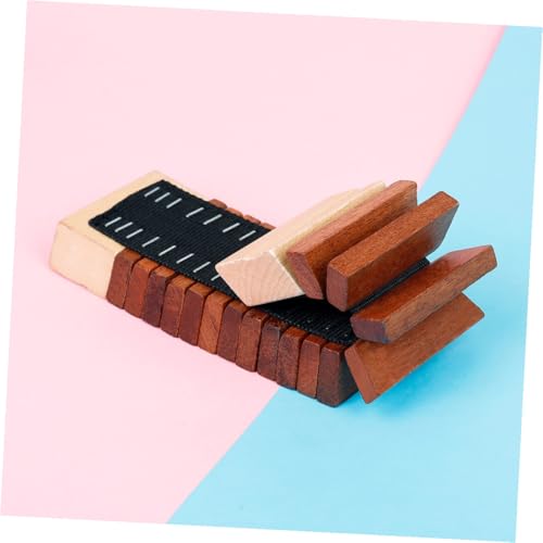 Gogogmee Frühpädagogisches Orff Holzspielzeug Percussion Instrument Biegsames Musikspielzeug für Rhythmus Kreativität und Geschicklichkeit in Rotbraun von Gogogmee