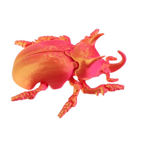 Gogogmee 3D-gedrucktes Realistisches Käferspielzeug Mit Beweglichen Flügeln – Handgefertigte Skulptur Für Kinder – Lebensechter – Kreatives Und Lustiges von Gogogmee
