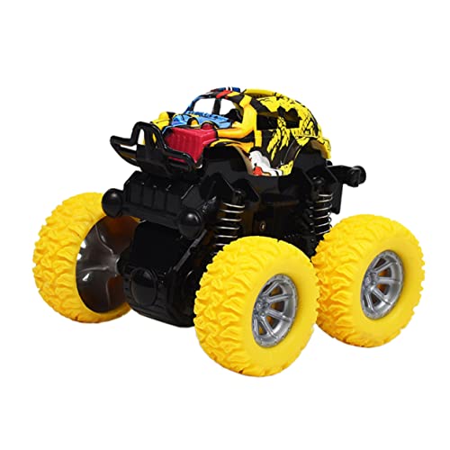 Gogogmee Gelber Inertia Offroad Fahrzeugmodell Vier Rad Antrieb Auto Für Reibungsbetriebene Geländewagen Modelle Und Anti Stoß Für Spielspaß Ab 3 Jahren von Gogogmee