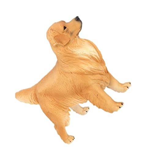 Gogogmee Golden Retriever-Ornament Golden Retriever-Statue Zahlenspielzeug Miniatur-hundefiguren Bürogeschenk Tischminiaturen Hundefiguren Sammlerstücke Schreibtisch Zubehör Plastik Kind von Gogogmee