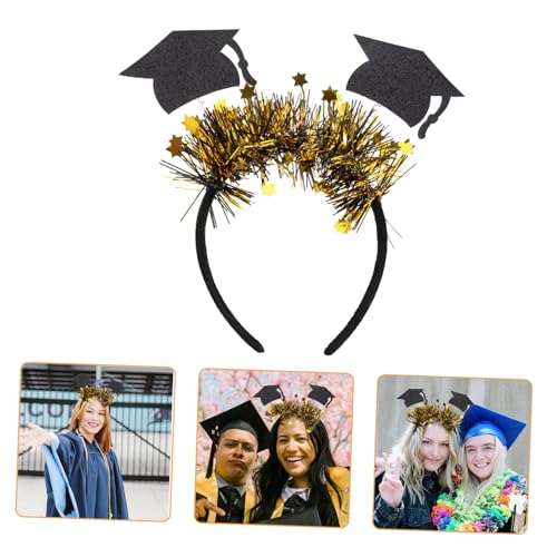 Gogogmee Graduation Headband mit Goldener Fünf eck stern dekoration Langlebiges Party haaraccessoire für Erwachsene für Abschlussfeiern und Fotoshootings Gogogmee Graduation Headband mit Goldener Fünf eck stern dekoration Langlebiges Party haaraccessoire für Erwachsene für Abschlussfeiern und Fotoshootings von Gogogmee