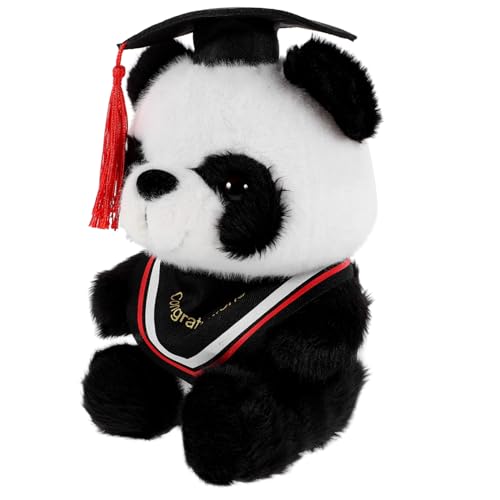 Gogogmee Graduation Kuschelpanda Plüsch mit Rotem Dreieckstuch und Doktorhut Weiches Stofftier als Geschenk zum Masterabschluss Niedliches Abschlussfeier Deko Kuscheltier für Studenten Gogogmee Graduation Kuschelpanda Plüsch mit Rotem Dreieckstuch und Doktorhut Weiches Stofftier als Geschenk zum Masterabschluss Niedliches Abschlussfeier Deko Kuscheltier für Studenten von Gogogmee