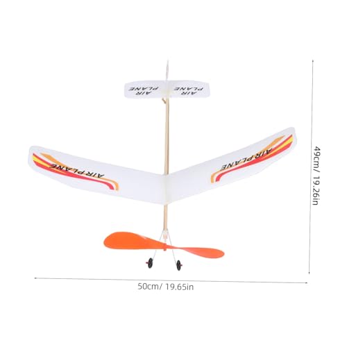 Gogogmee Gummiband Flugzeug Modell Bausatz DIY Kleines Flugzeug Modellspielzeug Indoor Outdoor Rot Leicht Zusammenbaubar für Schüler und Flugmodellbau Anfänger von Gogogmee