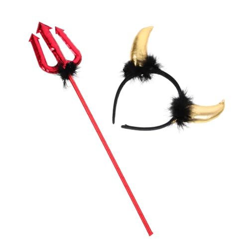 Gogogmee Haarband Kostüm Horn Hörner Cosplay Dekor Dämonen Von Band Haar Frauen Kopfbedeckung Halloween Stirnband von Gogogmee