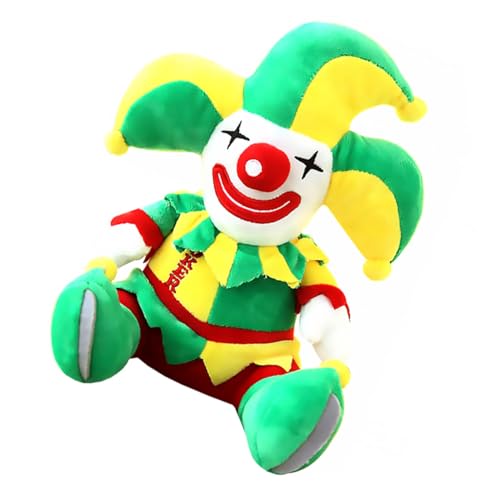 Gogogmee Halloween Clown Puppe Plüsch Dekofigur Weiches Kuscheltier für Raumdekoration von Gogogmee